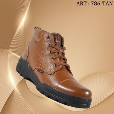  TSF Police Boots With Zip(Tan)