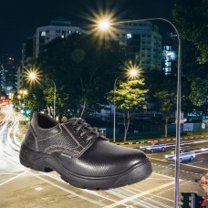 TSF Safety Shoes Protector Your Self from Rough Terrain, Sharp Object, Wet Surface, (Black).