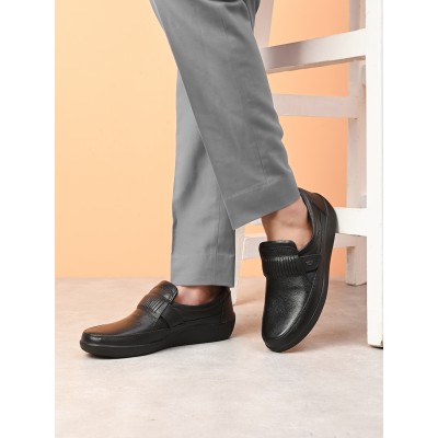 TSF Black Formal Driving  Slip-On (4021-BLK)