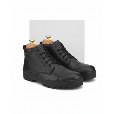 TSF Genuine leather Uniform Police Shoes For Man (741-BLK)