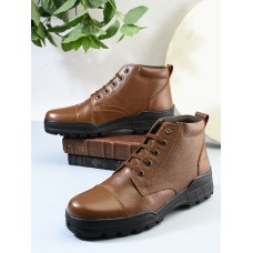 TSF Genuine Leather Uniform Police Boot For Man (741-TAN)