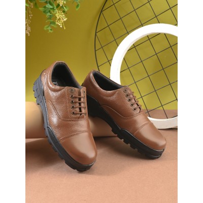 TSF Formal Lace-up Police Shoes (TAN)