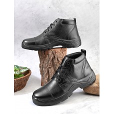  Premium Genuine Leather Breathable Comfortable & Durable Police Boot (9401-BLK)